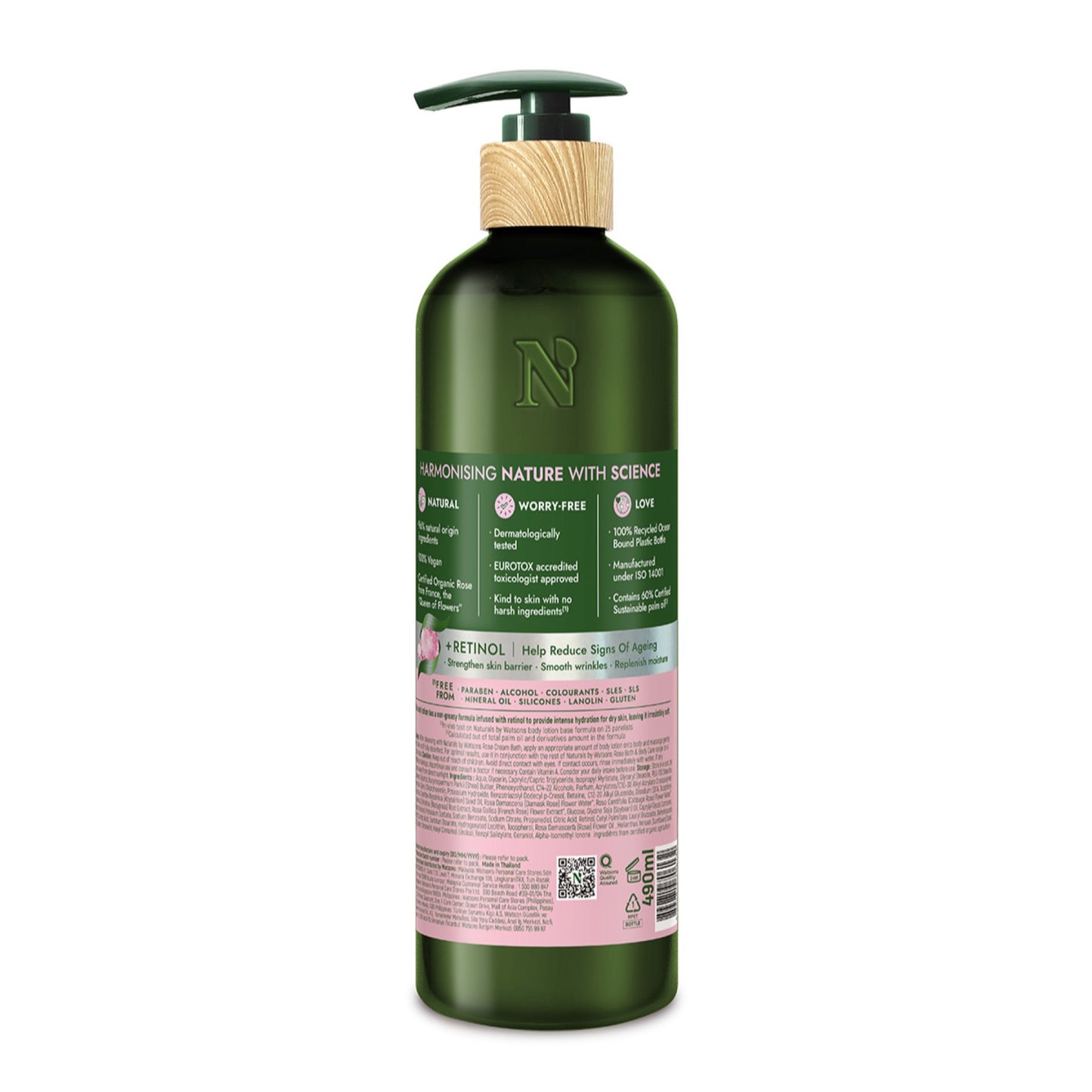 Naturals by Watsons Rose Body Lotion 490ml