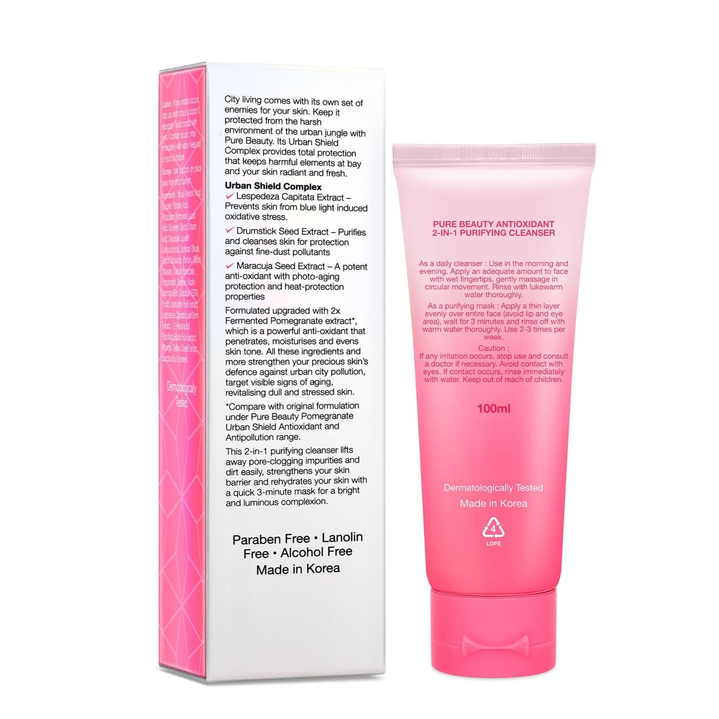 Urban Shield Antioxidant 2-in-1 Purifying Foam Cleanser 100ml