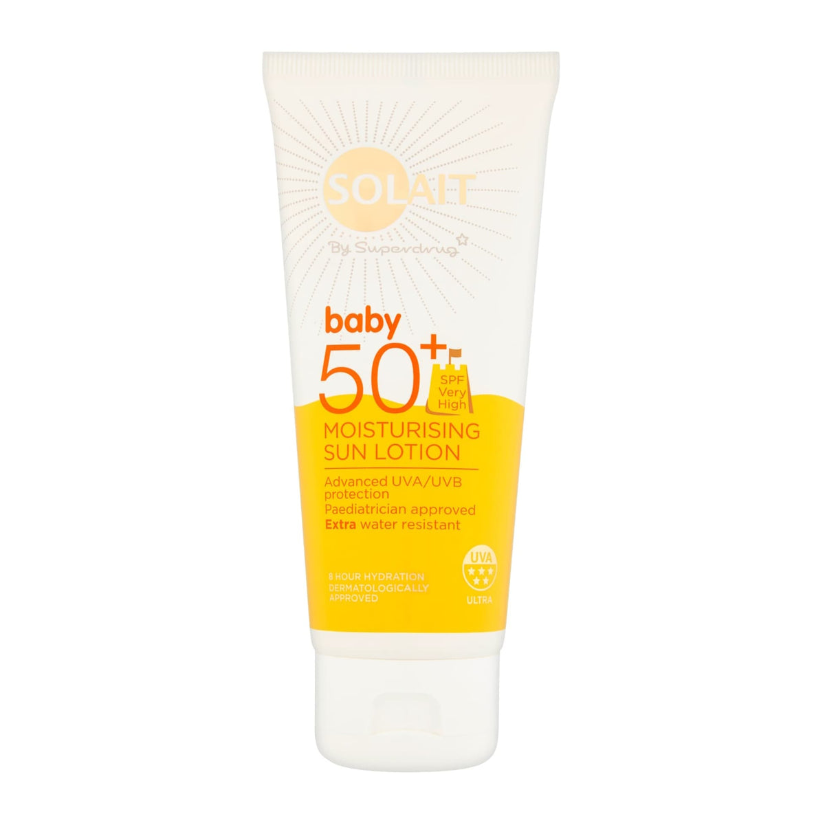 Superdrug Solait Baby Moisturising Sun Lotion Cream SPF50+ 100ml