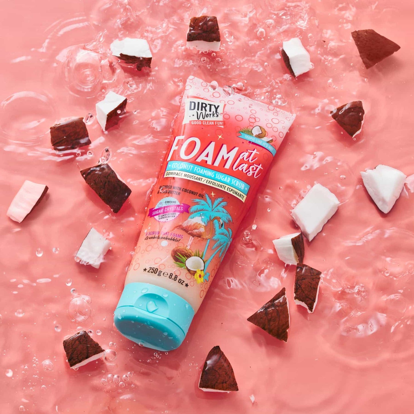 Dirty Works Tropic Like it's Hot Foaming Sugar Scrub 250g