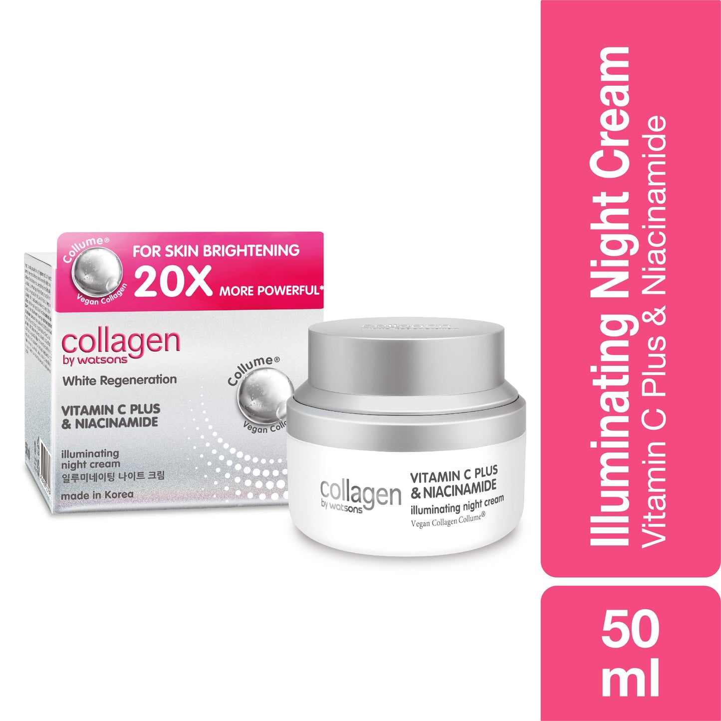 Collagen By Watsons White Regeneration Illuminating Night Cream 50ml