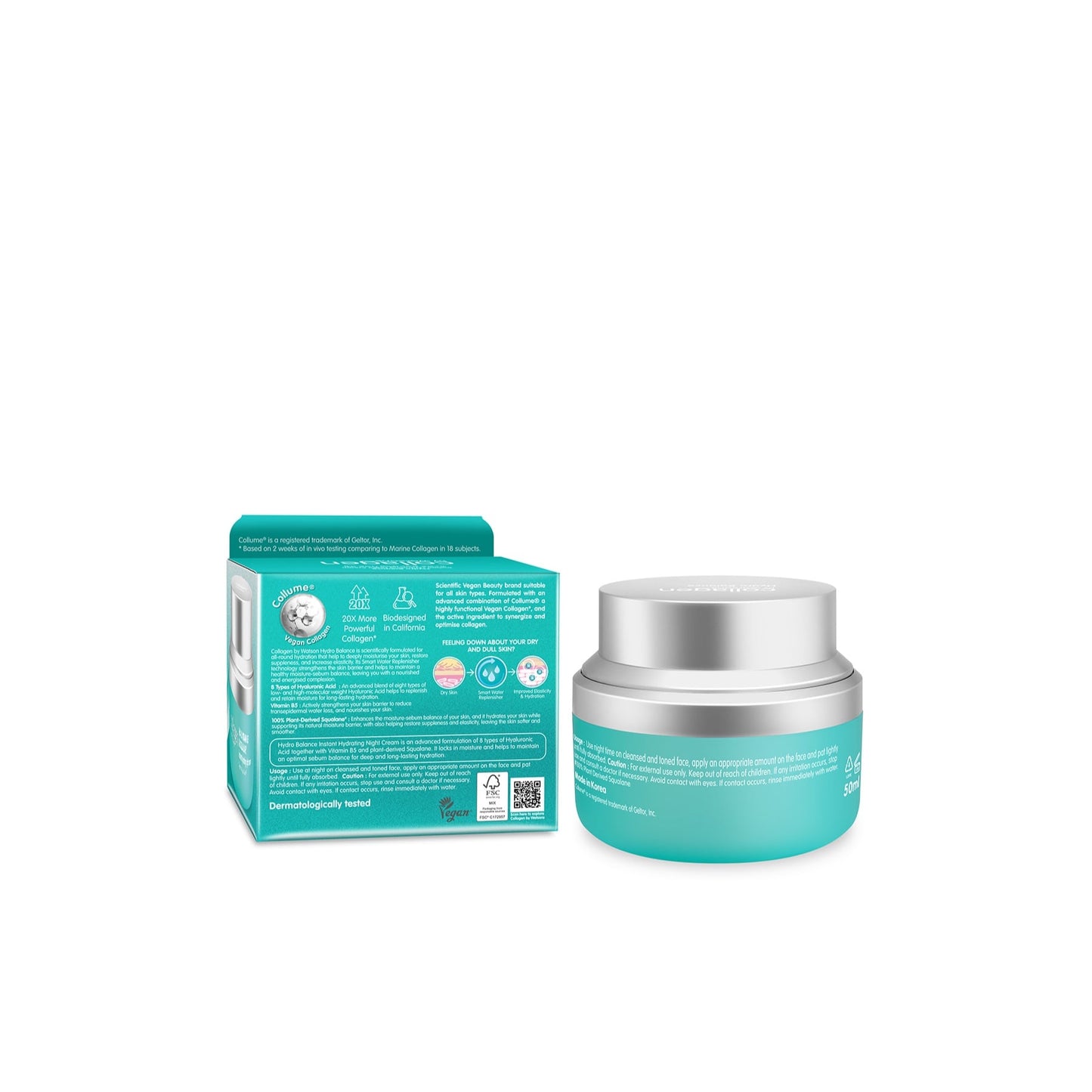 Collagen by Watsons Hydro Balance Instant Hydrating Night Cream 50ml