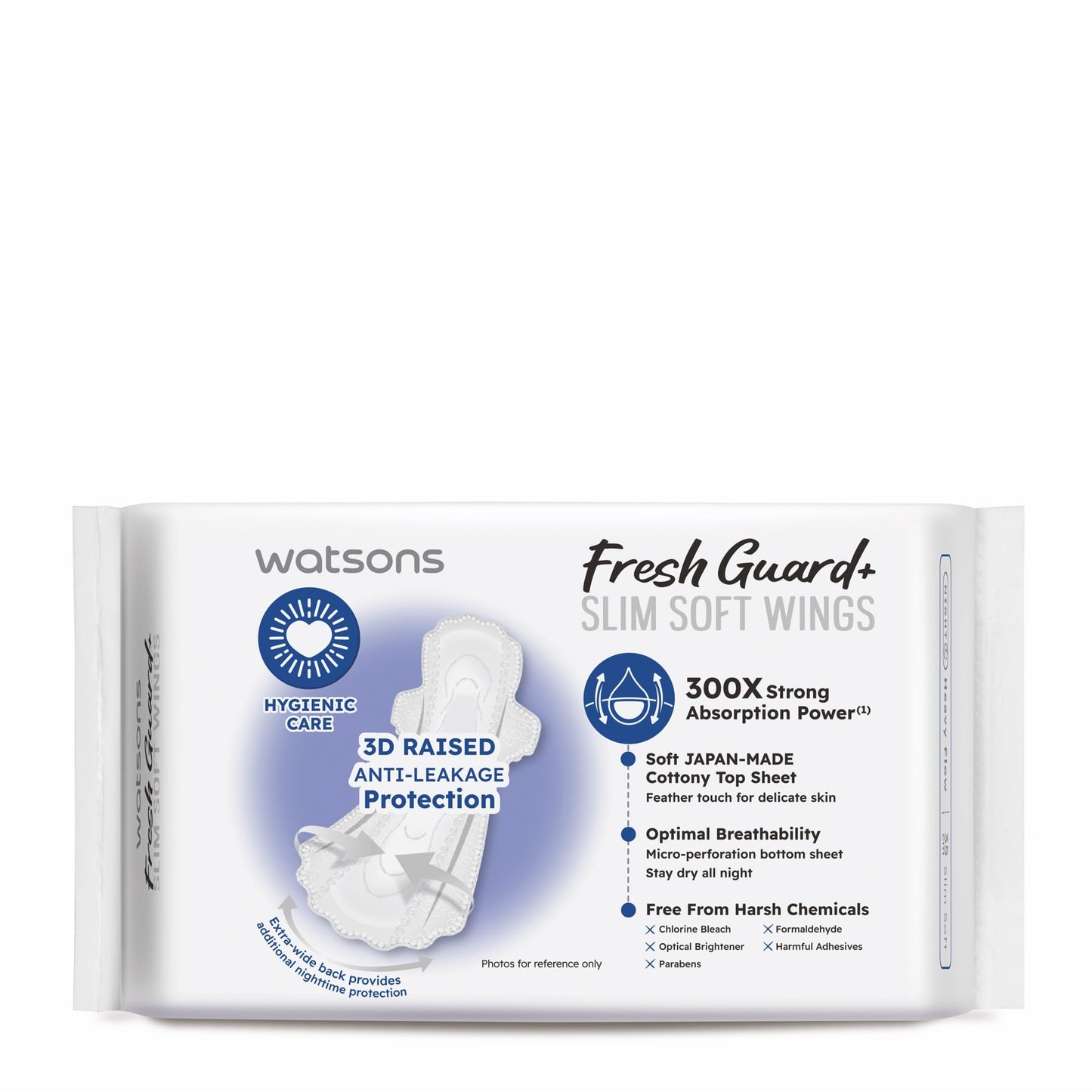 Watsons Fresh Guard+ Slim Soft Wings 35cm 8s