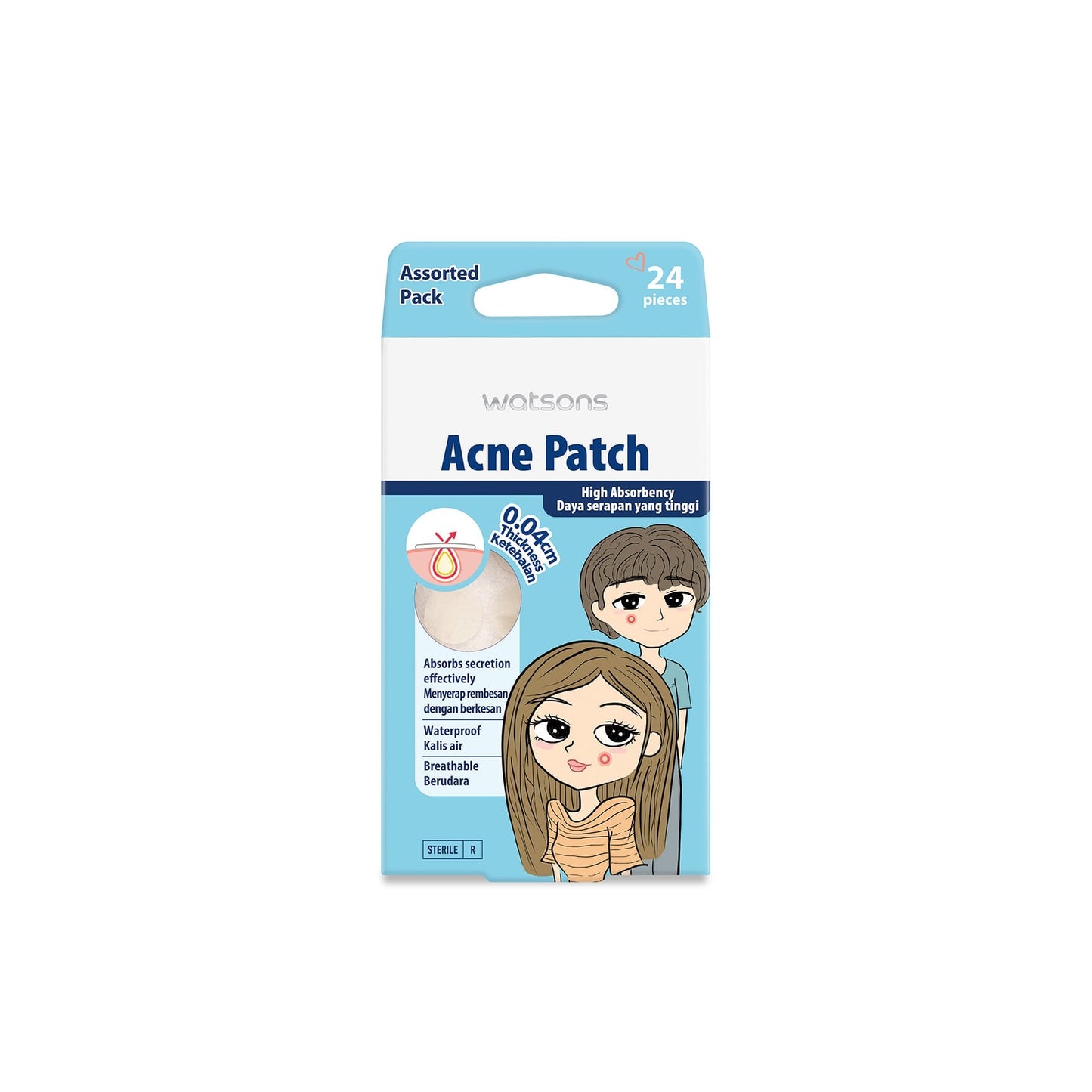 Watsons Acne Patch 0.04cm thickness 24s