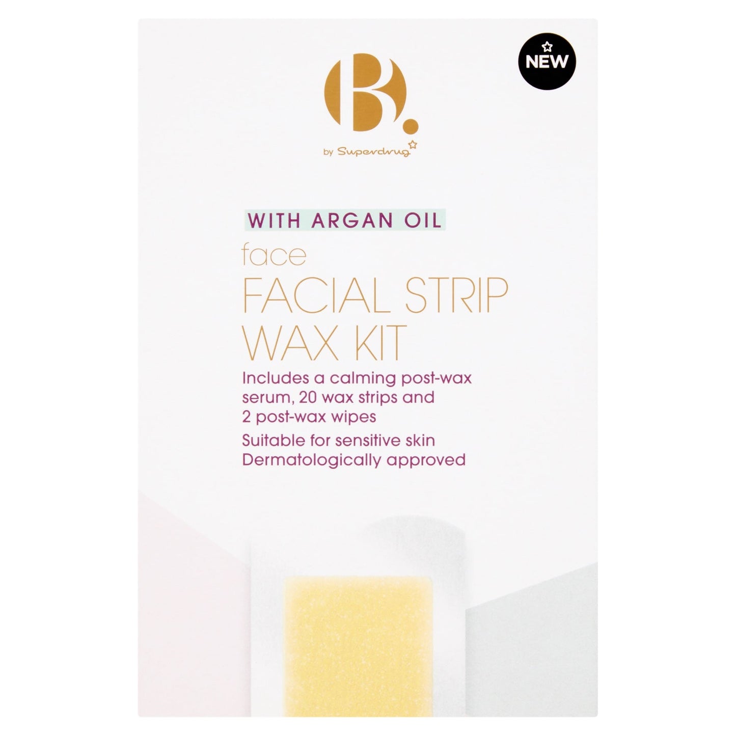 Superdrug B Facial Strip Wax Kit.