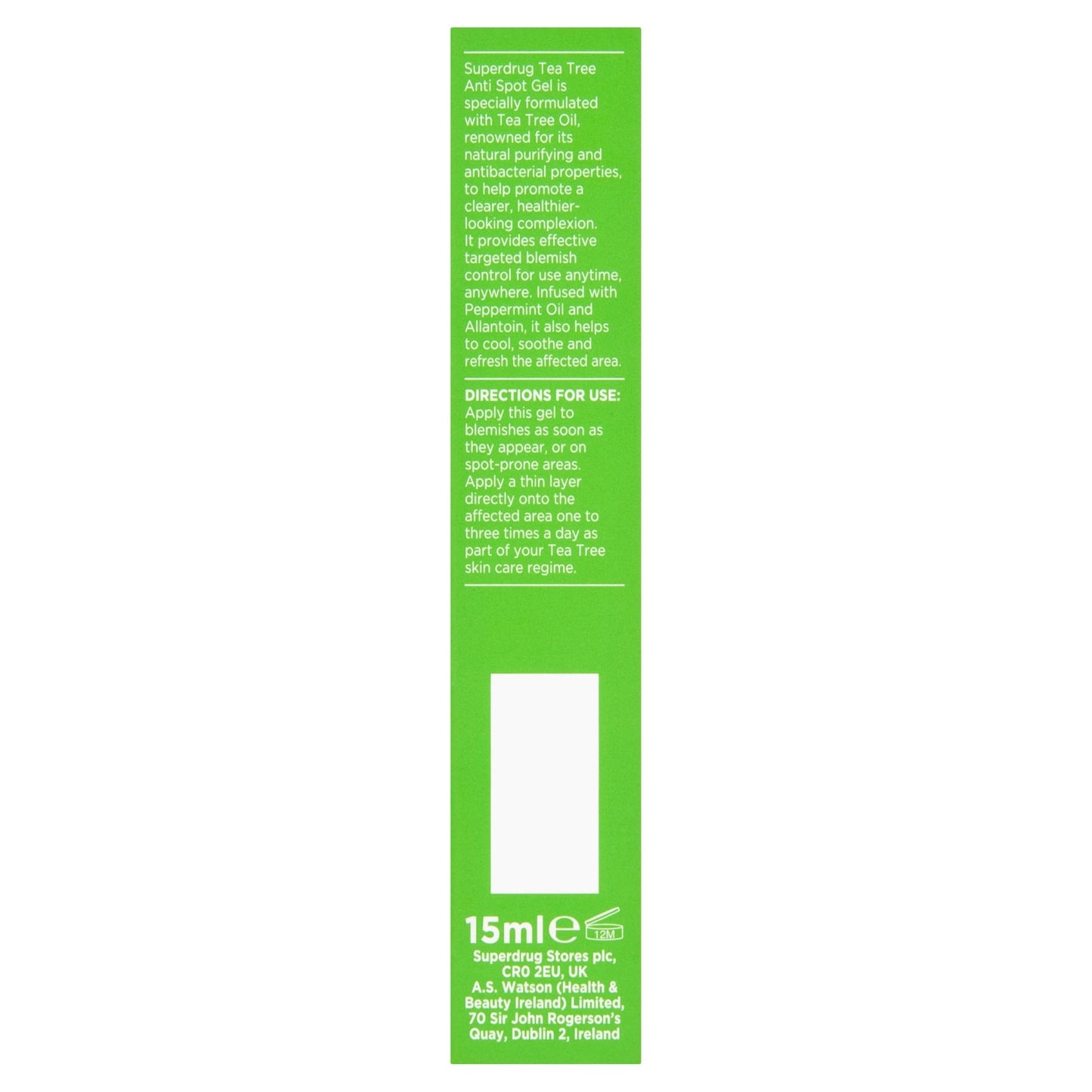 Superdrug Tea Tree Spot Gel 15ml