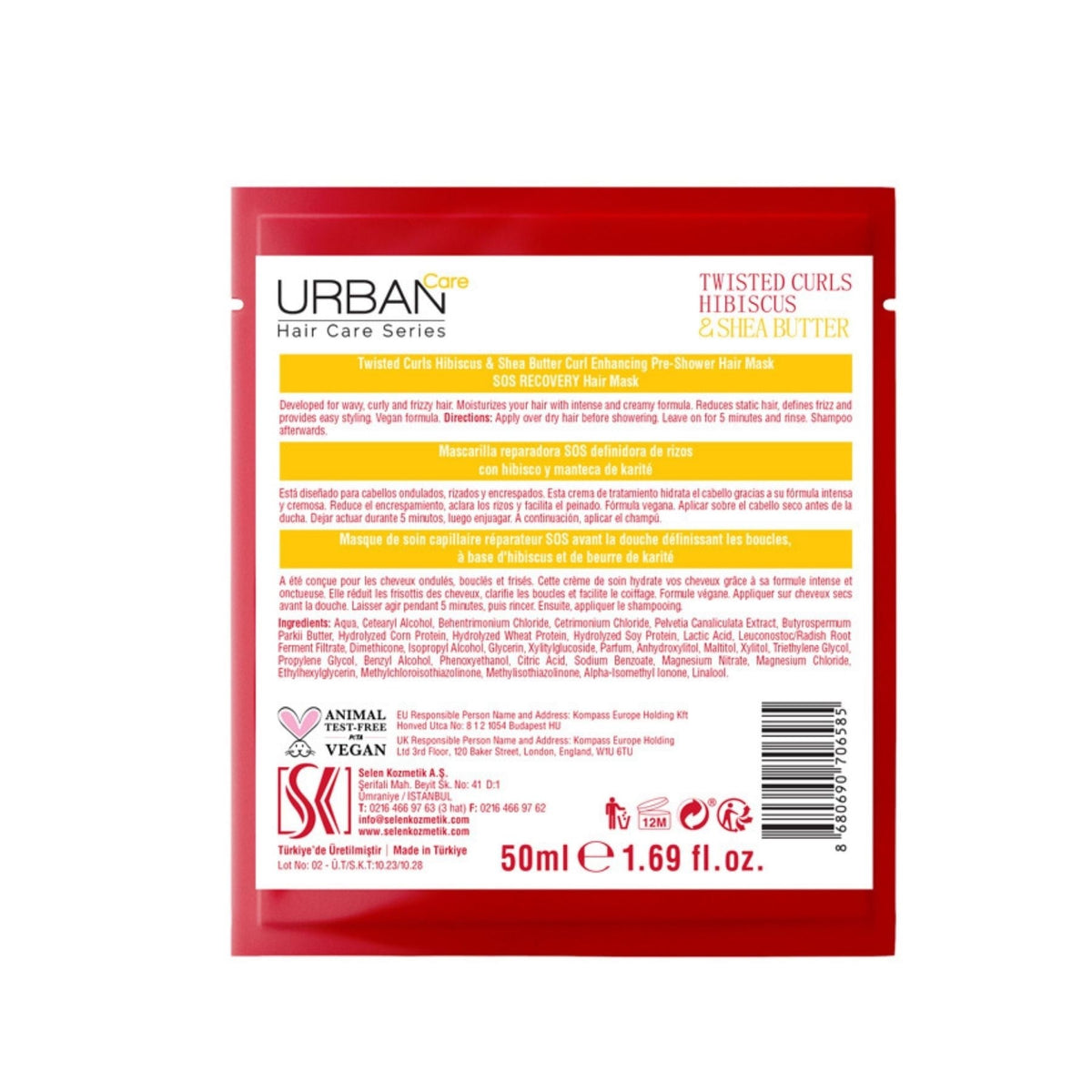 Urban Care Twisted Curls Hibiscus & Shea Butter Hair Mask