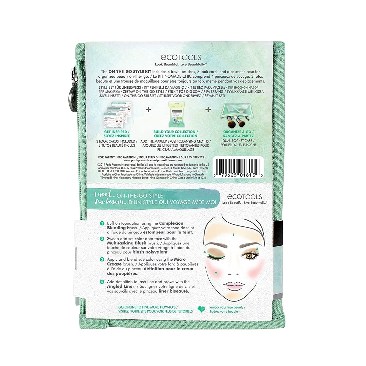 EcoTools On The Go Style Makeup Brush Kit 5pc