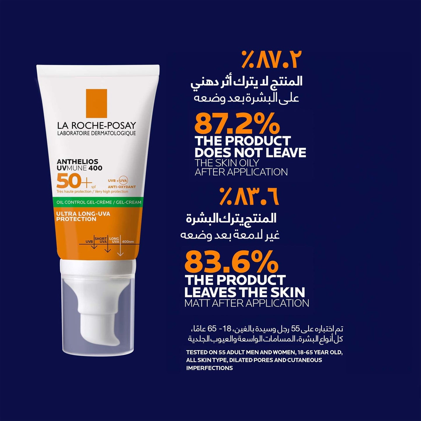 La Roche-posay Anthelios Uvmune 400 Oil Control Gel Cream Spf 50+ 50 Ml