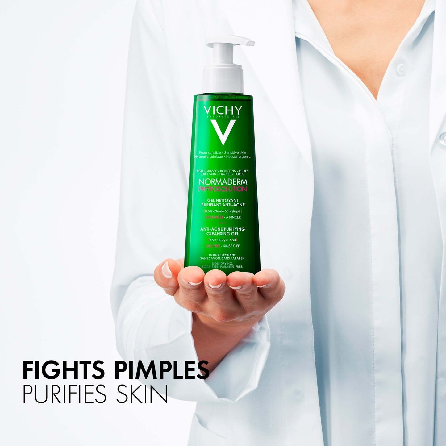 Vichy Normaderm Phytosolution Face Cleanser Gel for Oily/acne Skin With Salicylic Acid 400ml