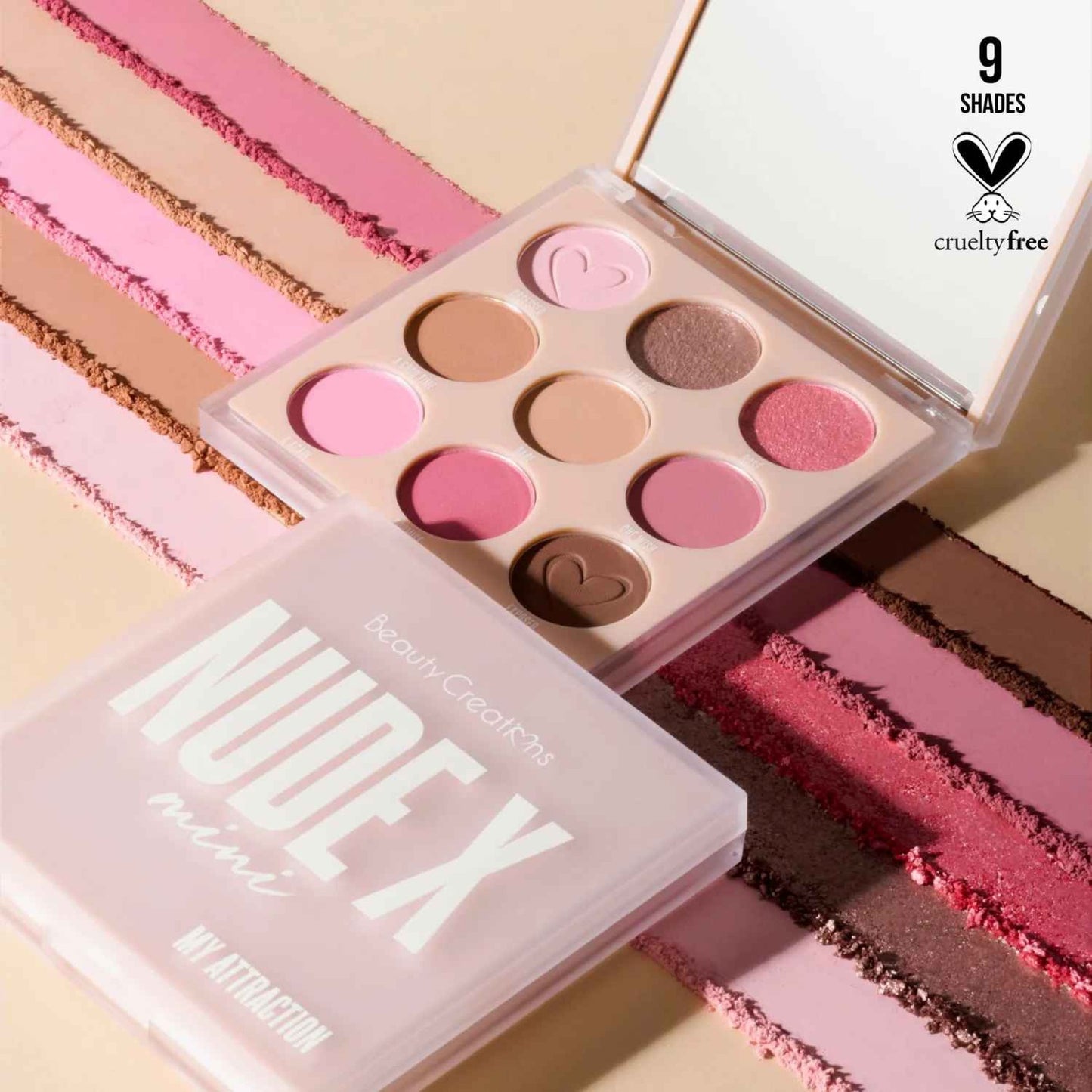Beauty Creations Nude X 9-color Mini Eyeshadow Palette – My Attractive
