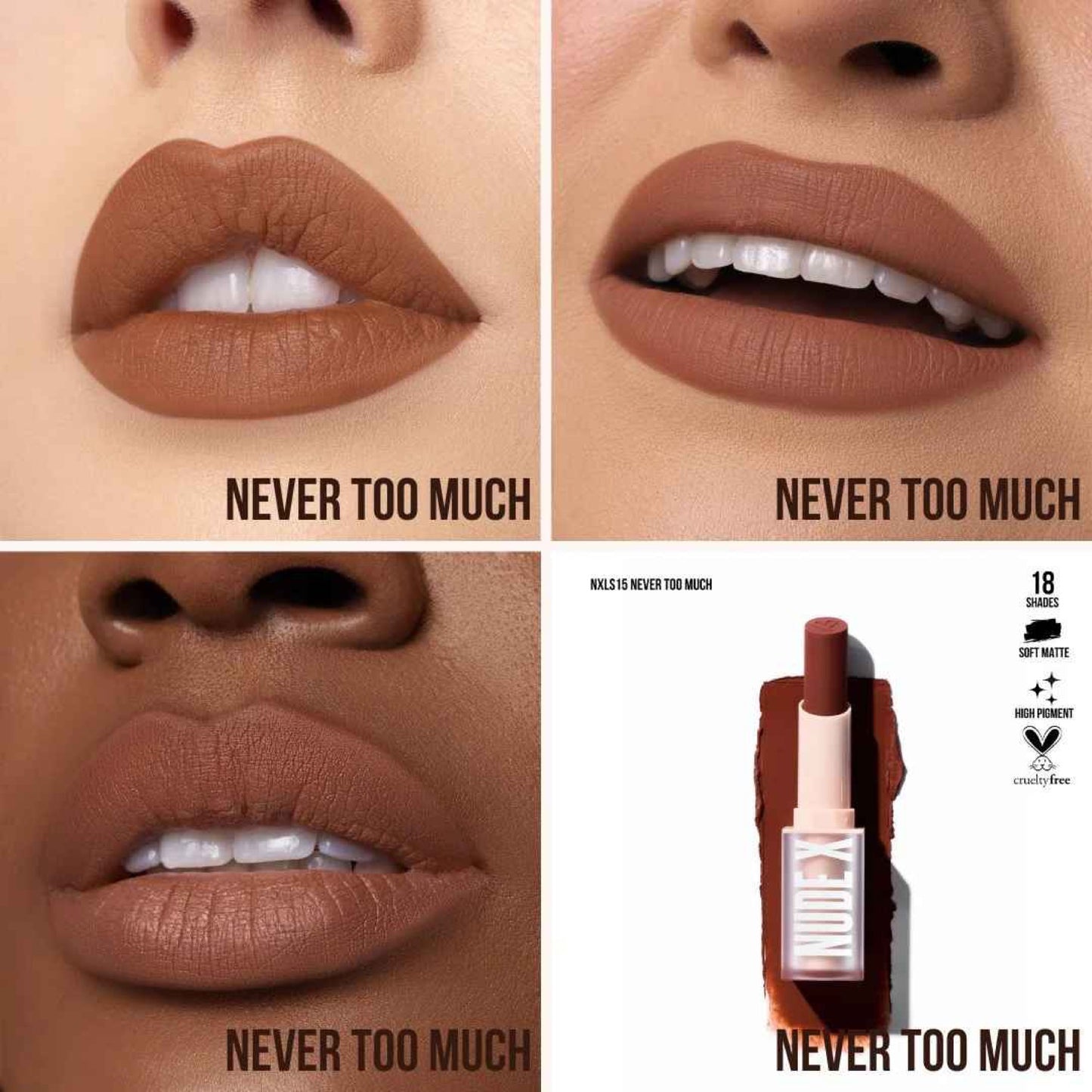 Beauty Creations Nude X Matte Lipstick