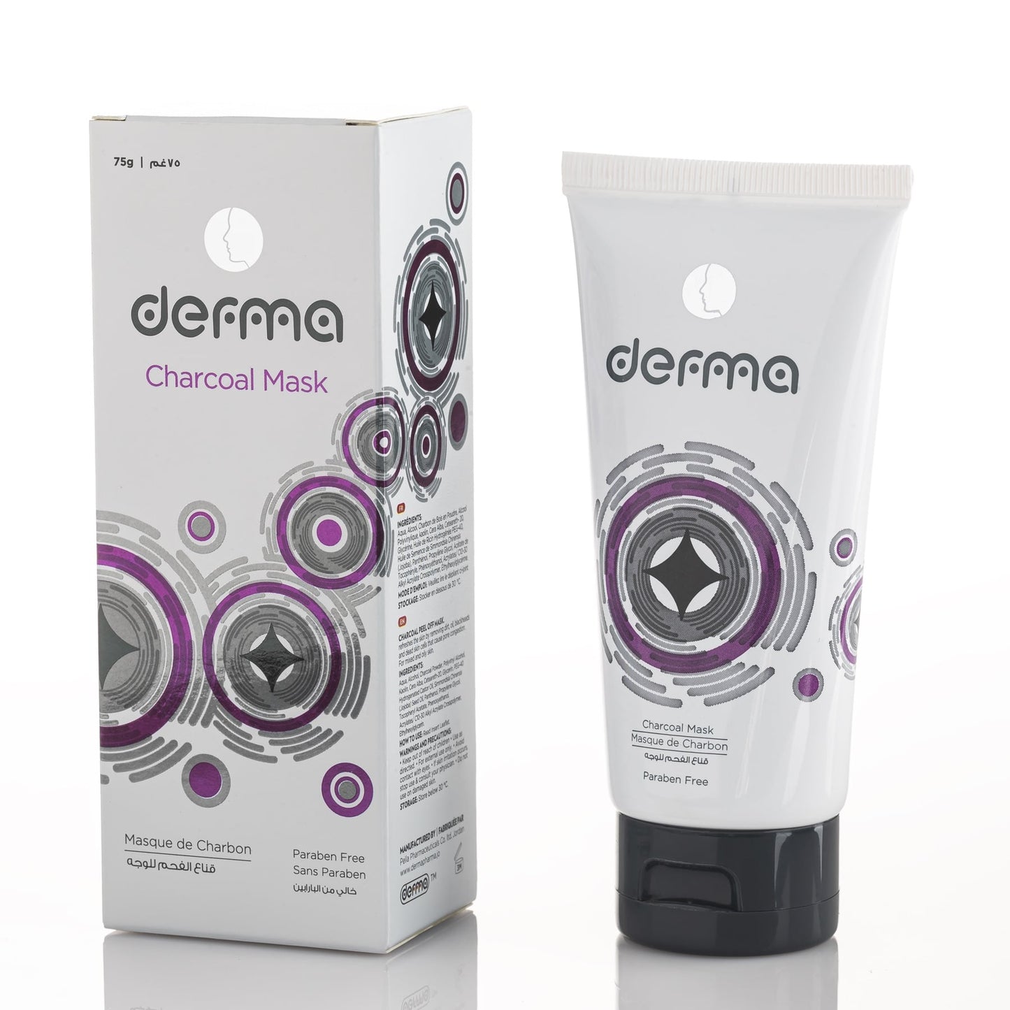 Derma Pella Charcoal Face Mask 75g