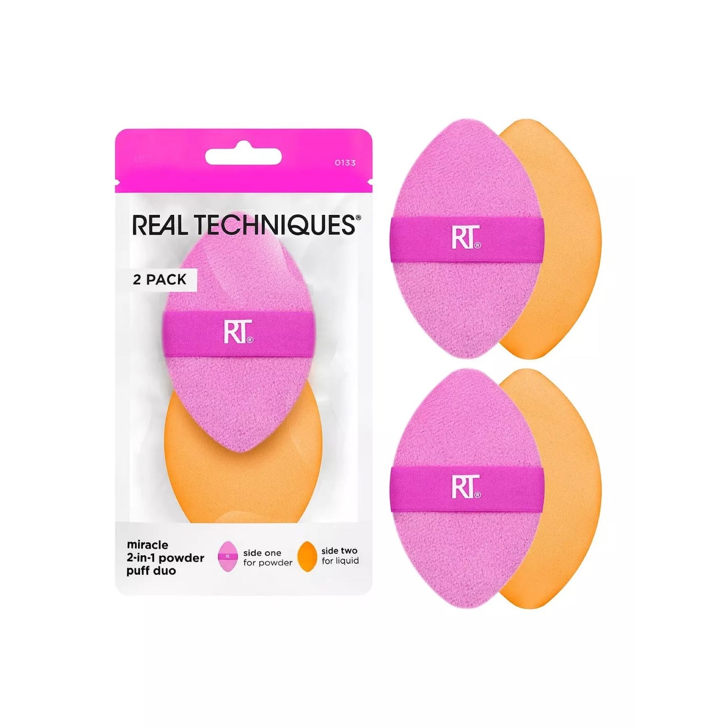 Real Techniques Miracle 2-in-1 Powder Puff Duo