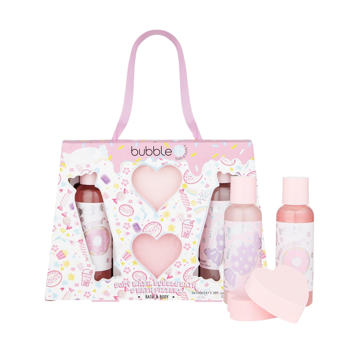 Bubble T Sweetea Mixed Bath Set with handle