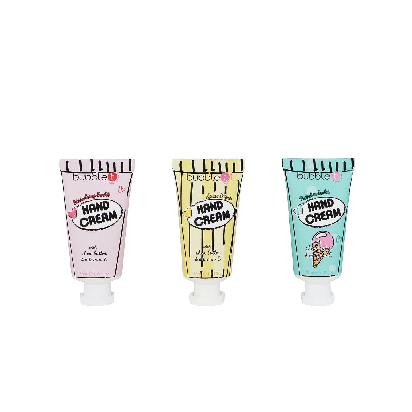 Bubble T Cartoon Hand Cream Set