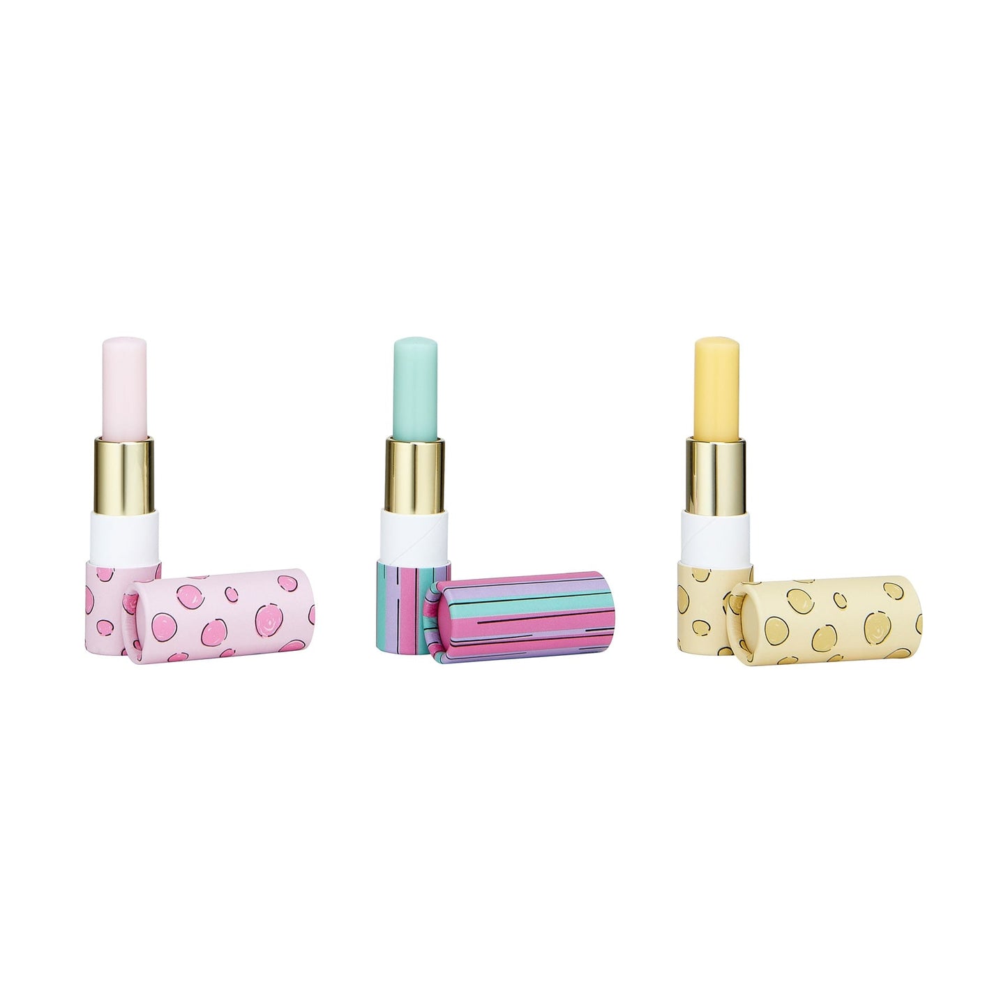 Bubble T Cartoon Lip Balm set