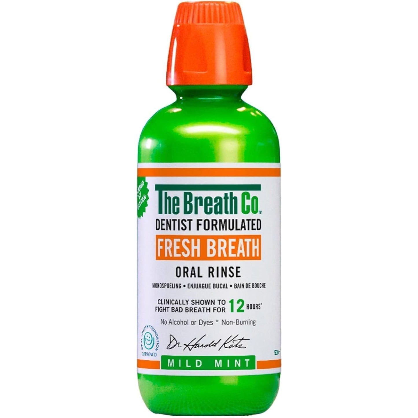 The Breath Co Fresh Breath Oral Rinse Mild Mint 473 Ml