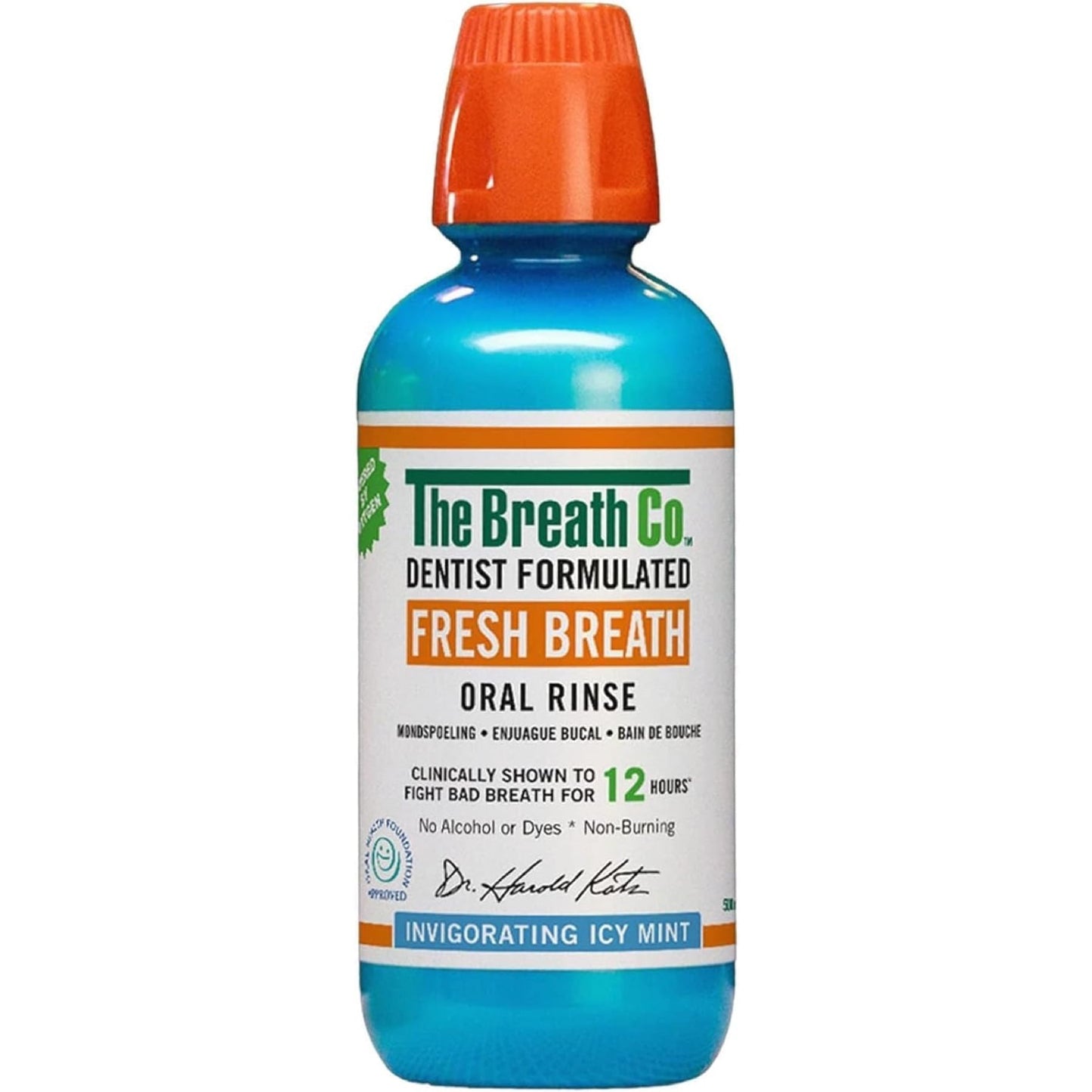 The Breath Co Fresh Breath Oral Rinse Icy Mint 473 Ml