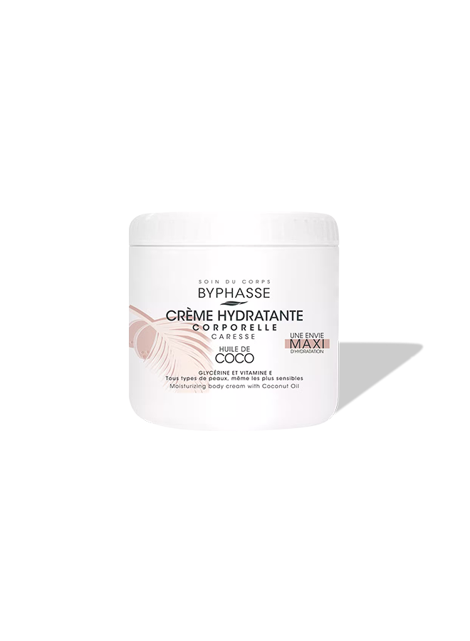 Byphasse Moisturizing Body Cream With Coconut Oil 500ml