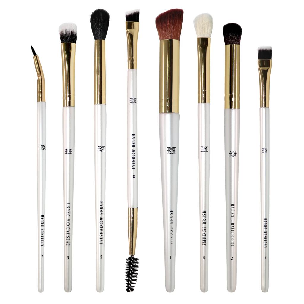MakeOver22 8‑Piece Eye & Brow Brush Set MX‑01