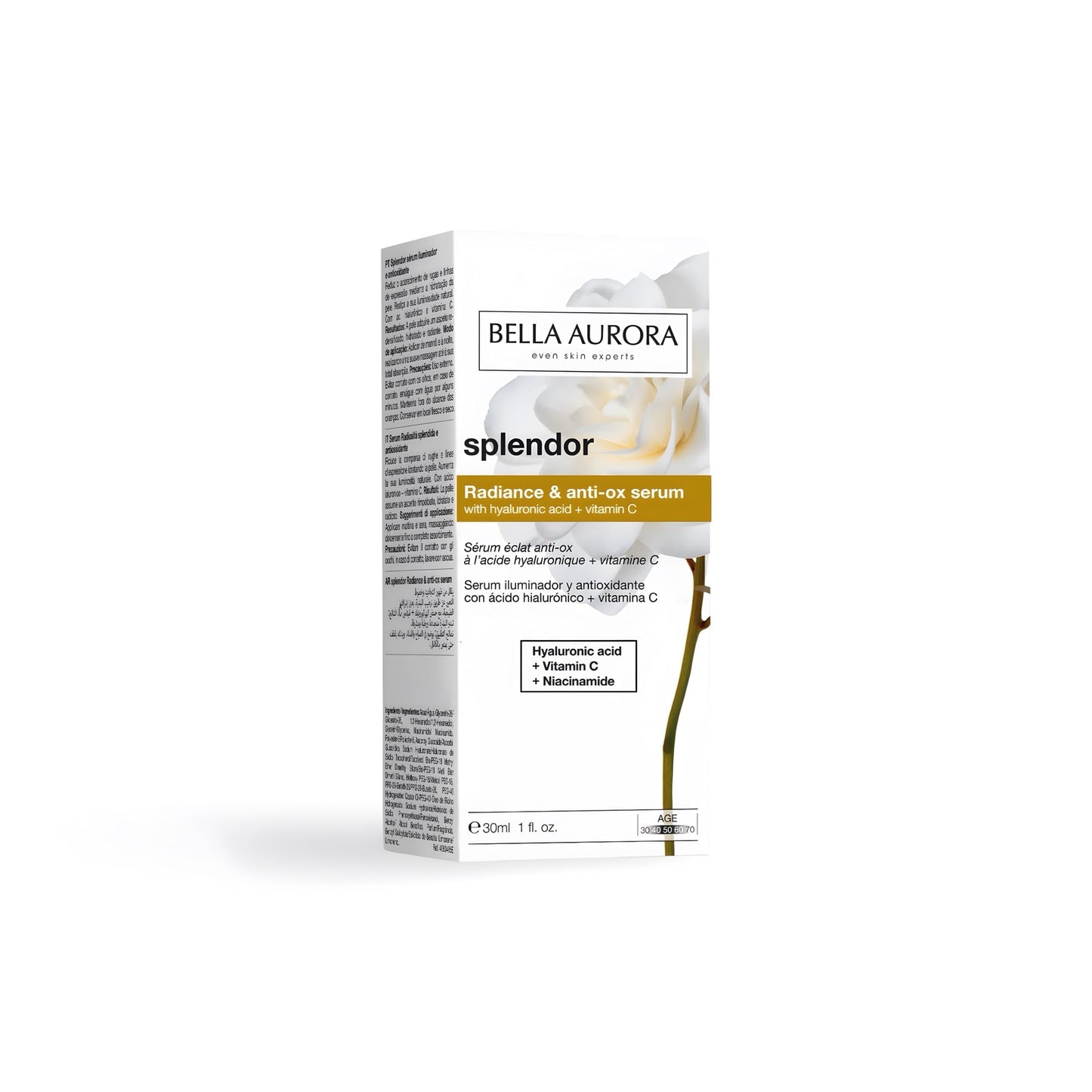 Bella Aurora Splendor Dropper Anti Oxidant and Radiance Vitamine c and HA 30mL