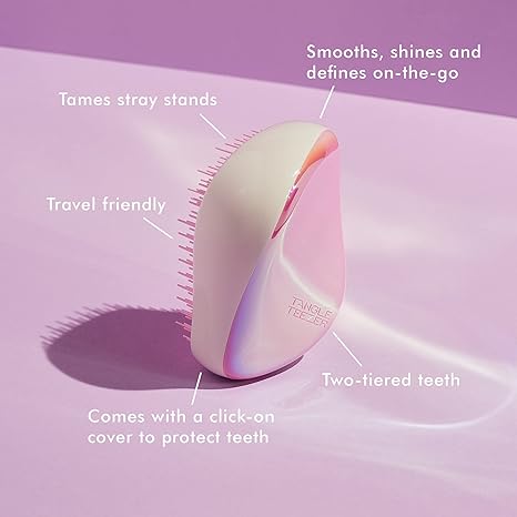 Tangle Teezer Hairbrush Compact Styler Holographic Pink