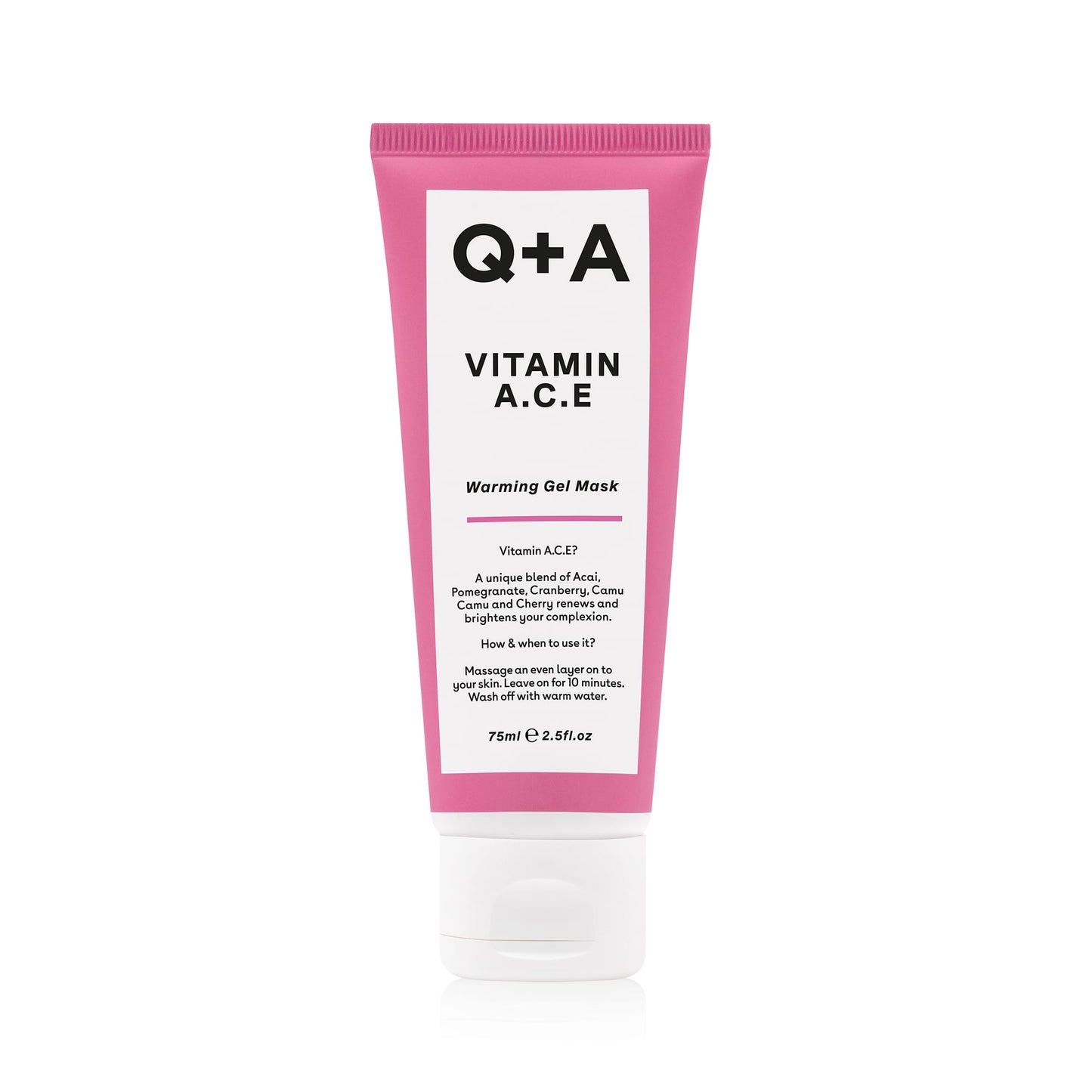 Q+A Vitamin A.C.E Warming Gel Mask 75ml
