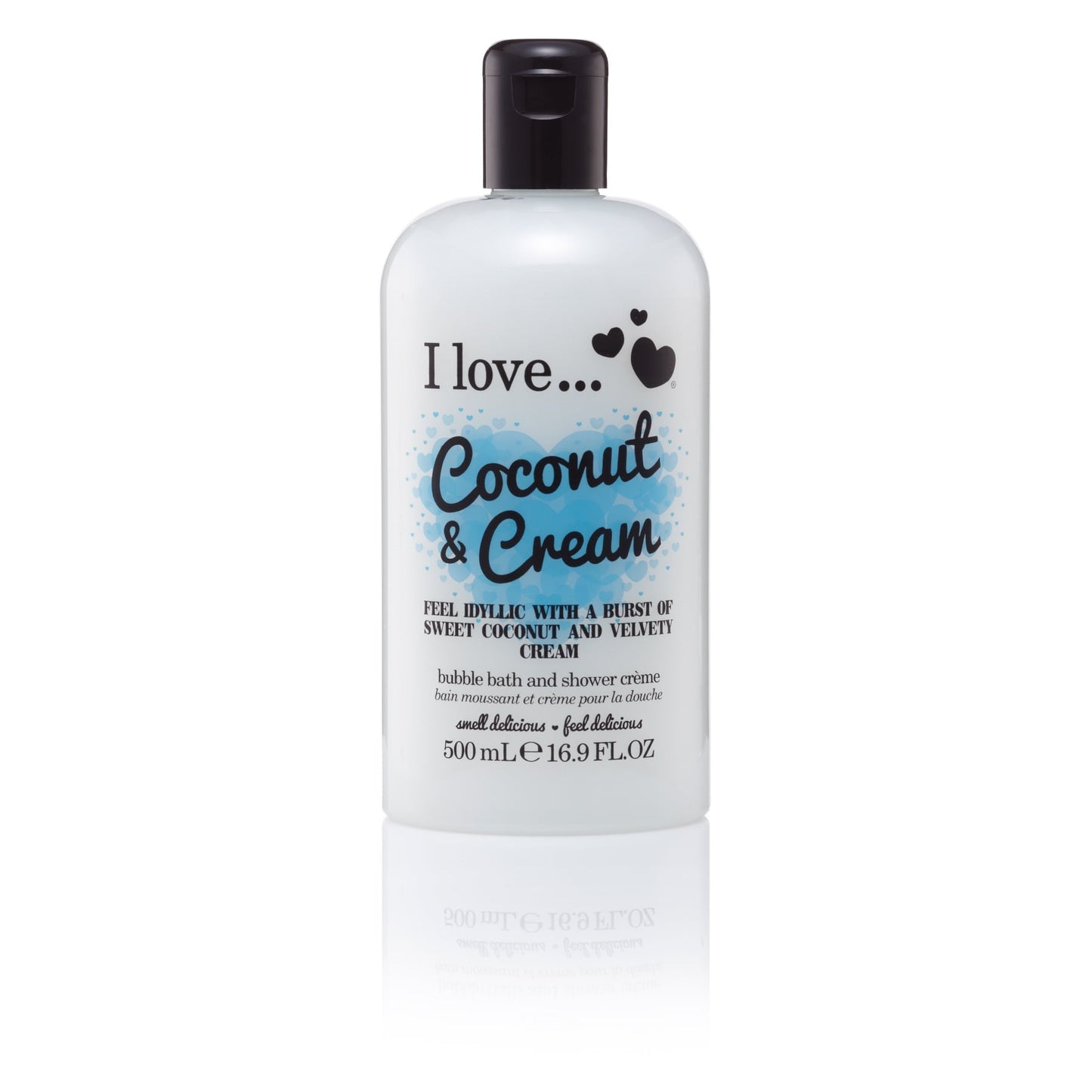 I Love Coconut & Cream Bubble Bath and Shower Cream 500ml