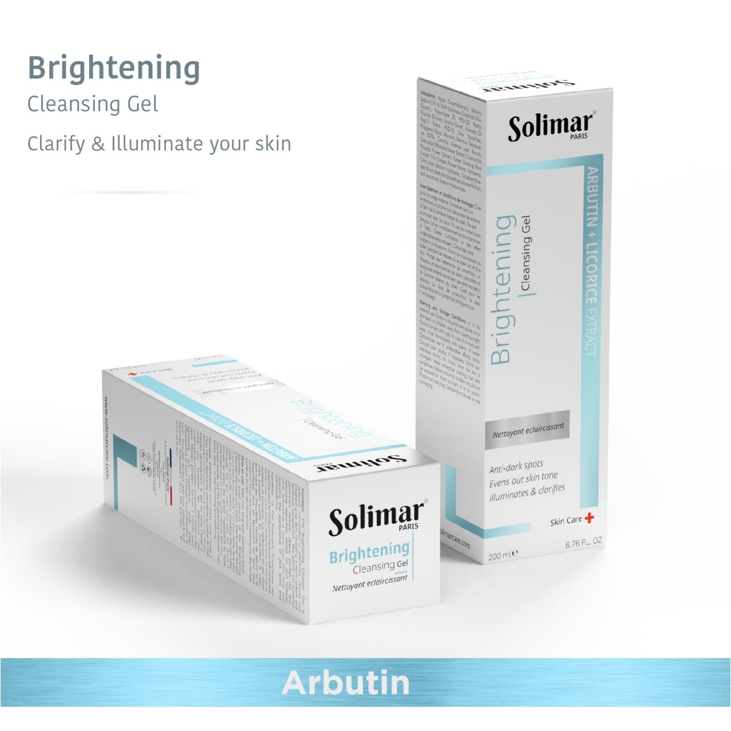 Solimar Paris Brihtening cleansing gel 200 ml