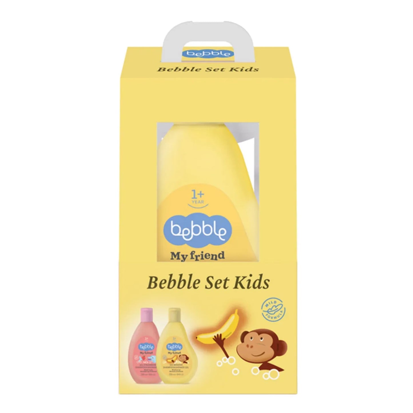 Bebble - Duo Set: 2-in-1 Banana Shampoo & Shower Gel + 2-in-1 Strawberry Shampoo & Shower Gel