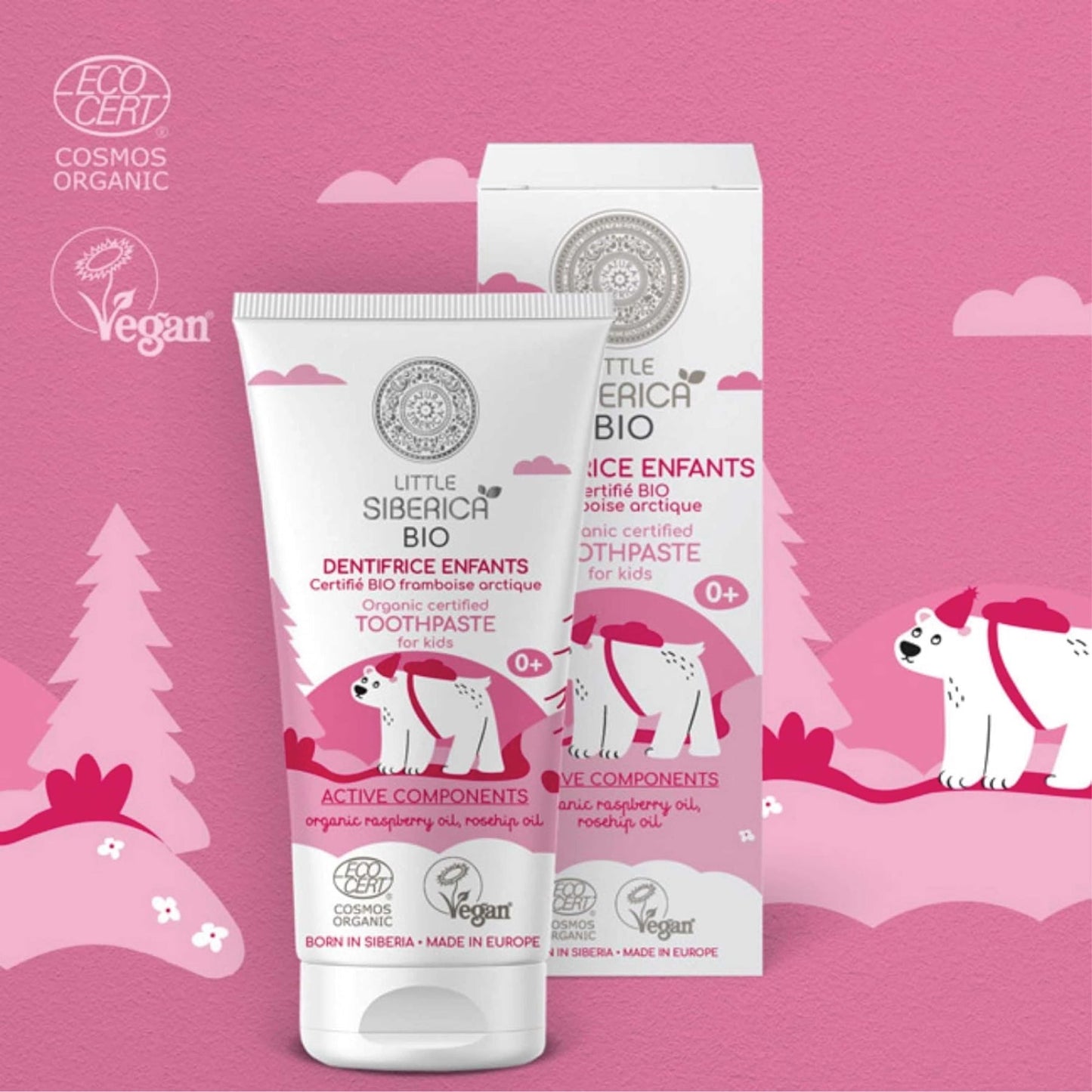 Little Siberica Kids Toothpaste Arctic Raspberry 60 ml