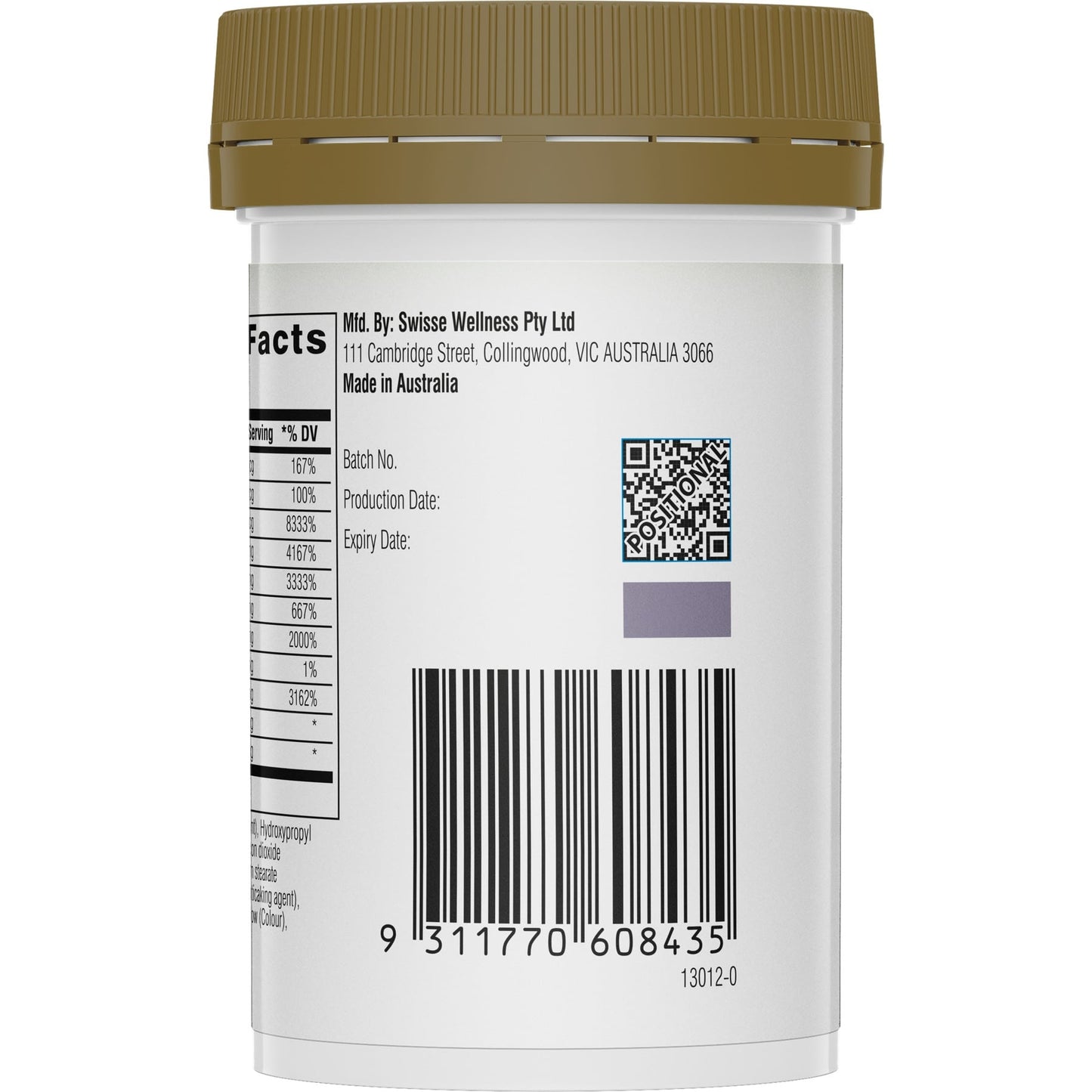 Swisse Ub Vitamin B Complex 60 Tab