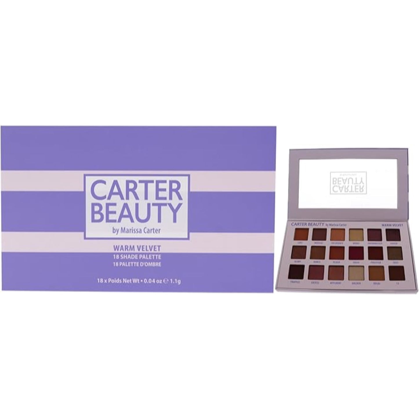 Carter Beauty Warm Velvet 18-shade Eyeshadow Palette
