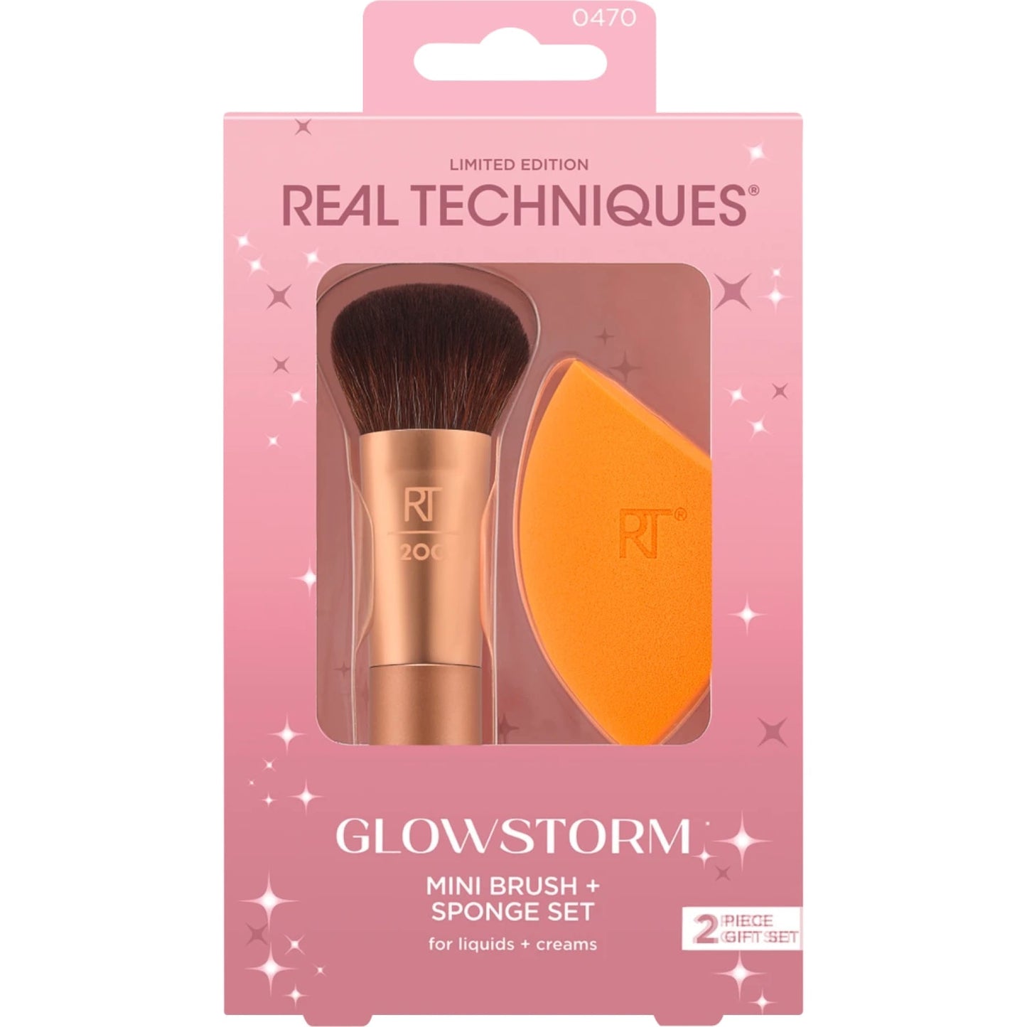 Real Technique Glowstorm Mini Brush + Sponge Set