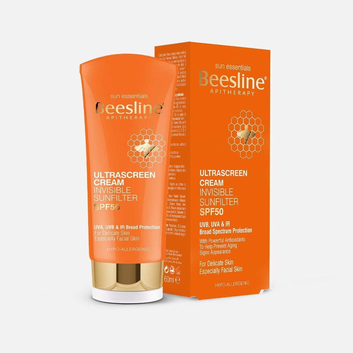 Beesline Ultrascreen Invisible Sunfilter Cream Spf50