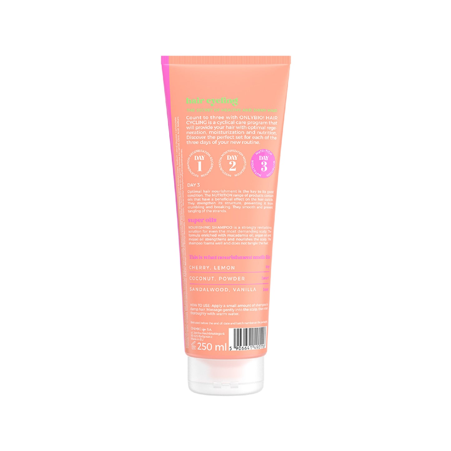 Onlybio Hair Cycling Nutrition Shampoo for Hair and Scalp 250ml