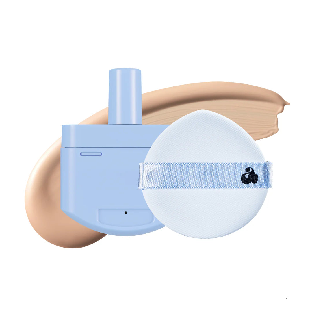 Unleashia - Babe Skin Baby Blue Cushion - Refill + Sponge - Cushion Foundation