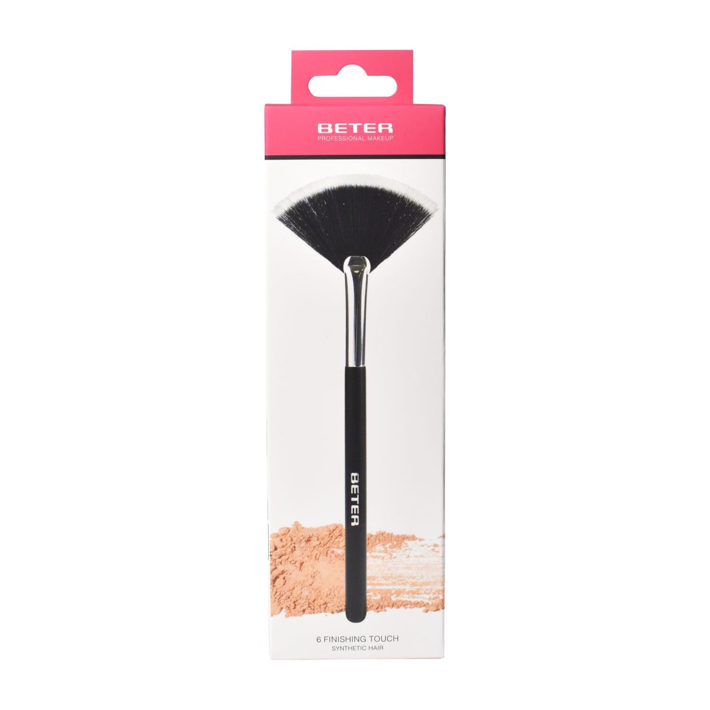 Beter Makeup Brush Synthetic Hair Fan