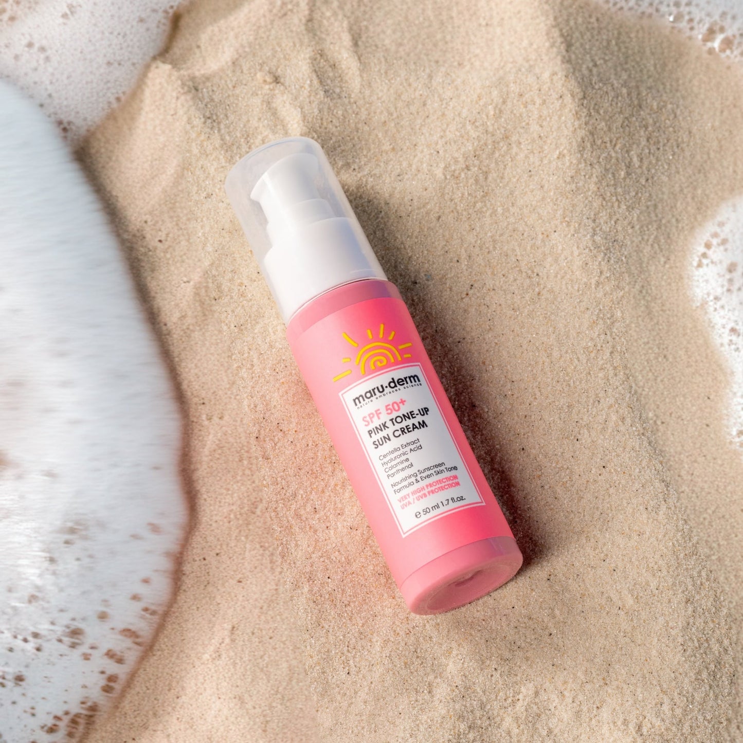 Maruderm SPF 50+ Pink Tone-Up Sun Cream 50ml