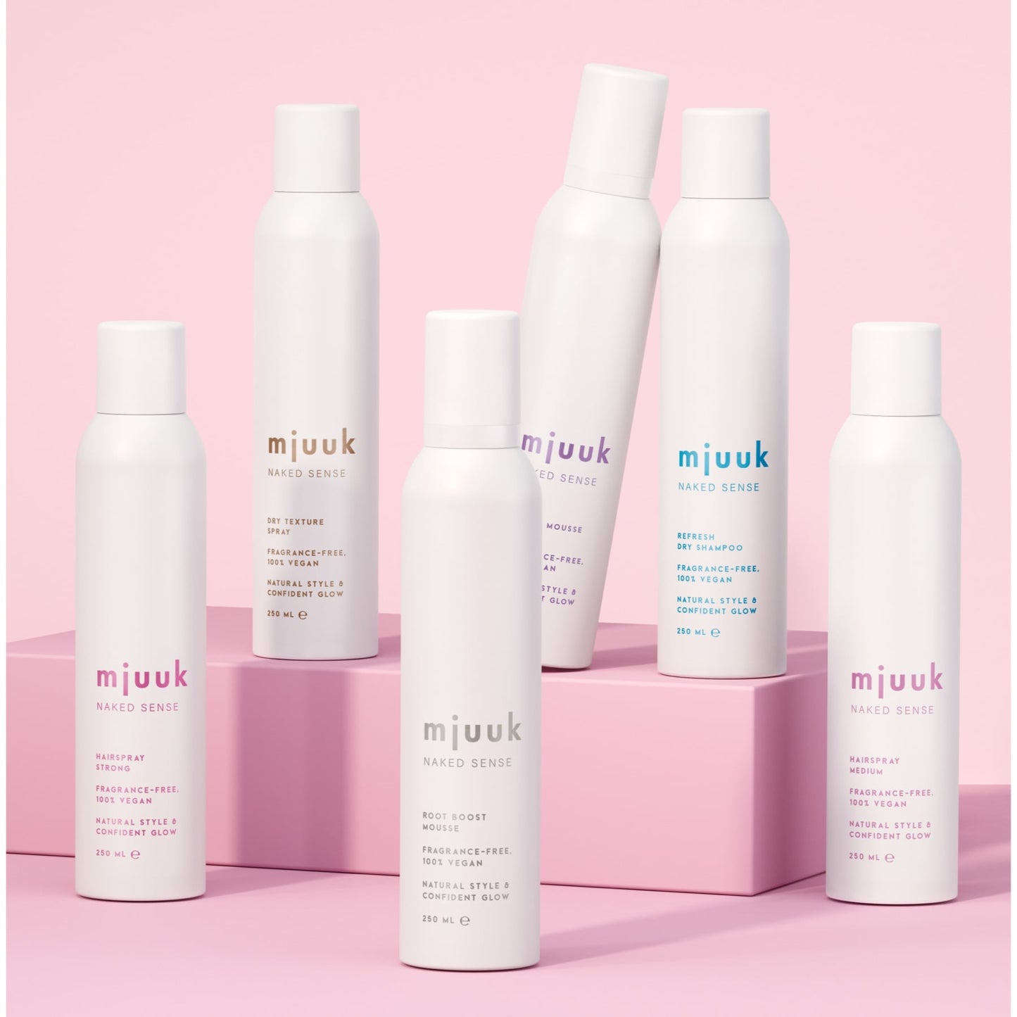 Mjuuk naked sense fragrance-free refresh dry shampoo 250ml