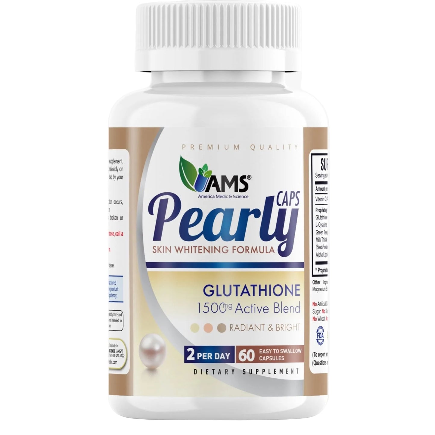 AMS Pearly Caps Skin Whitening 60 Capsules