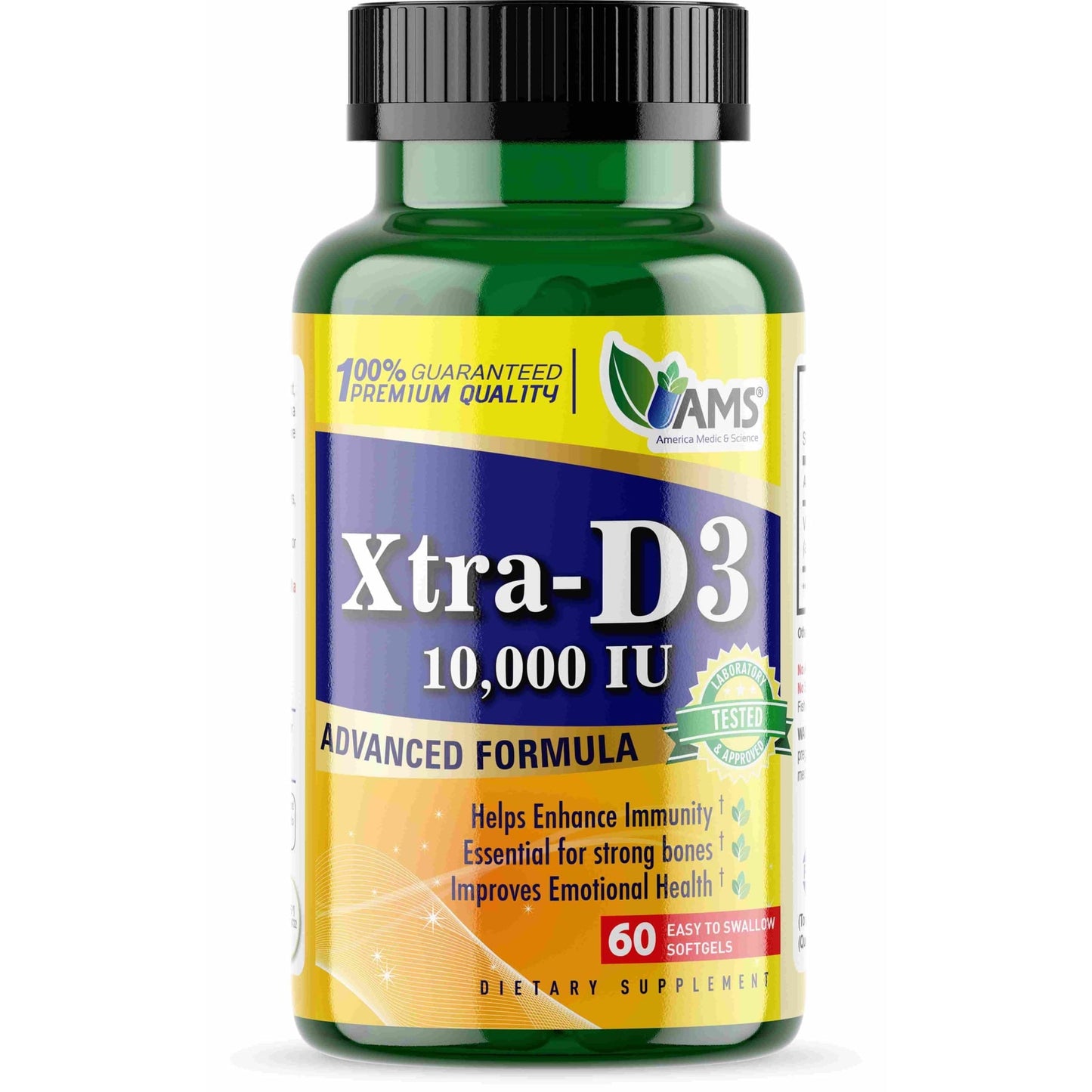 AMS Xtra-D3 10,000 IU 60 Softgels
