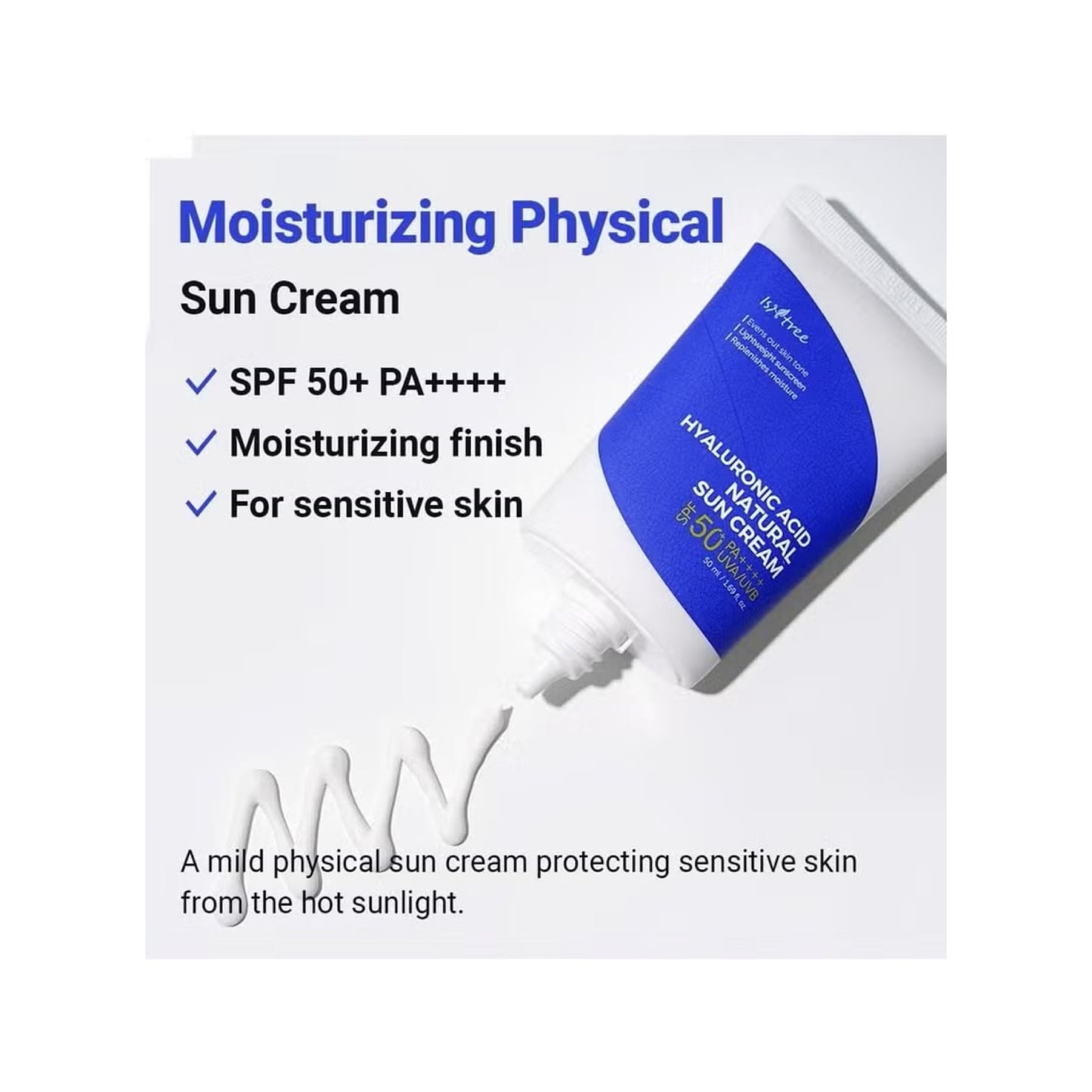 Isntree Hyaluronic Acid Natural Sun Cream SPF50+ 50ml