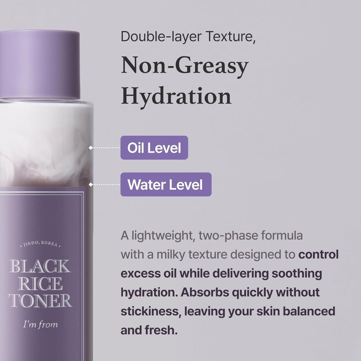 I'm From Black Rice Toner for Oily Skin