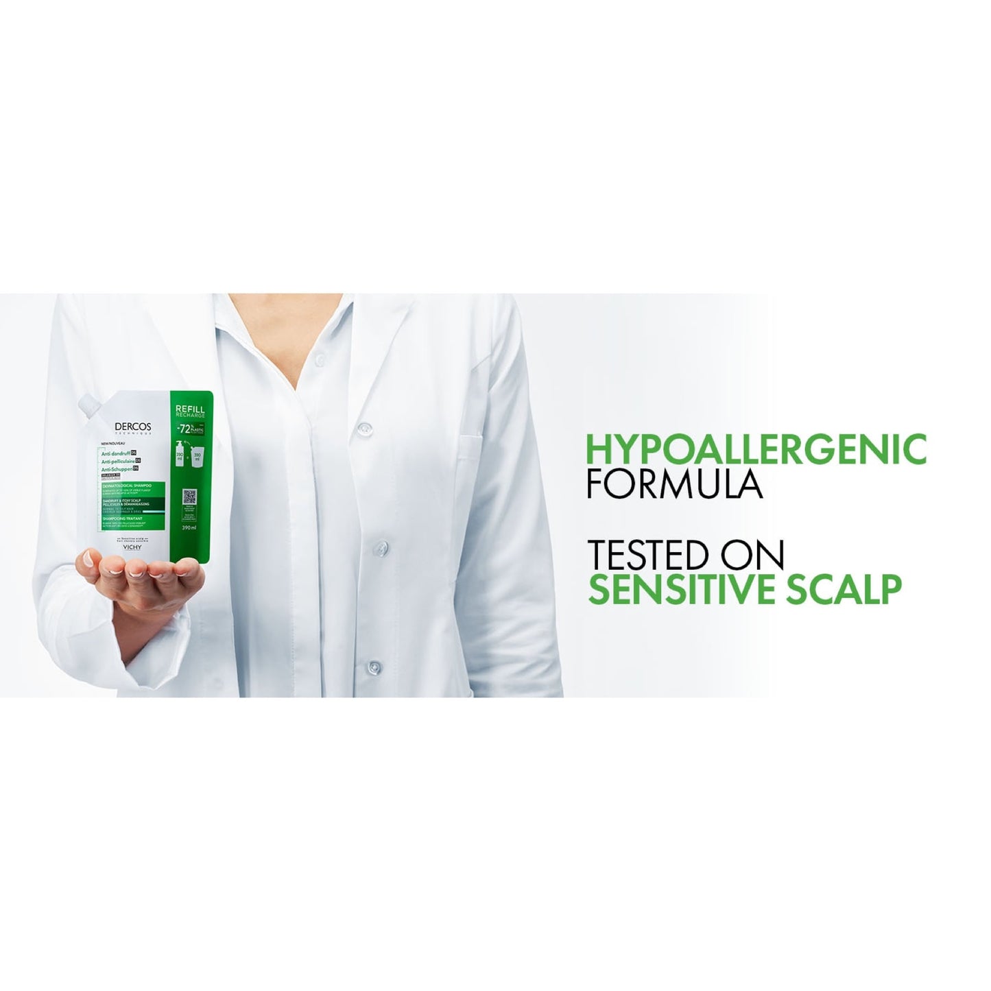 Dercos Anti-dandruff Shampoo Normal to Oily Refill 390ml