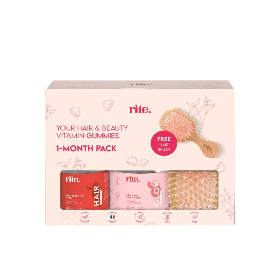 Rite Gift Set Hair+glow Sugarfree Gummy