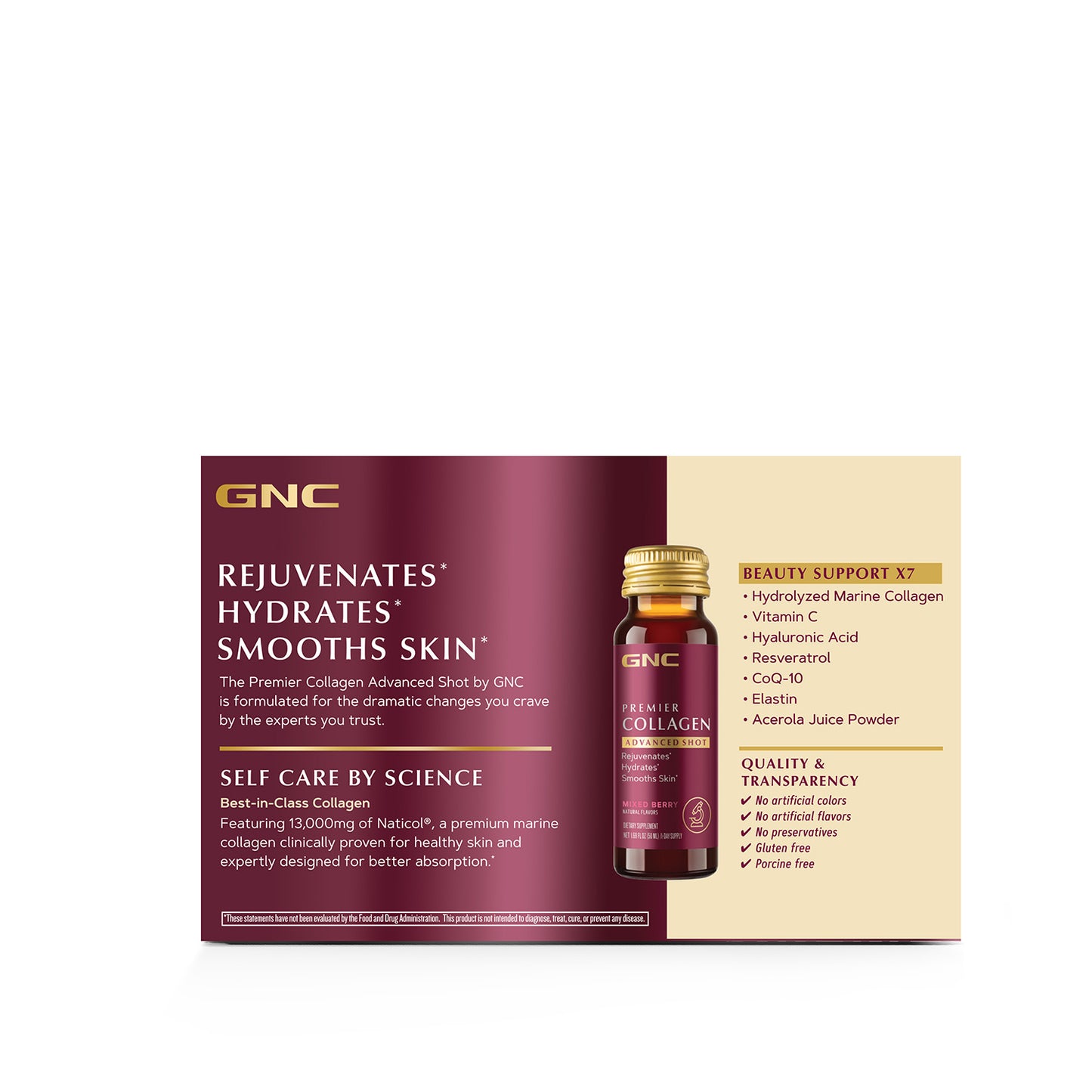 GNC Premier Collagen 10 Shots Mix Berry 50ml