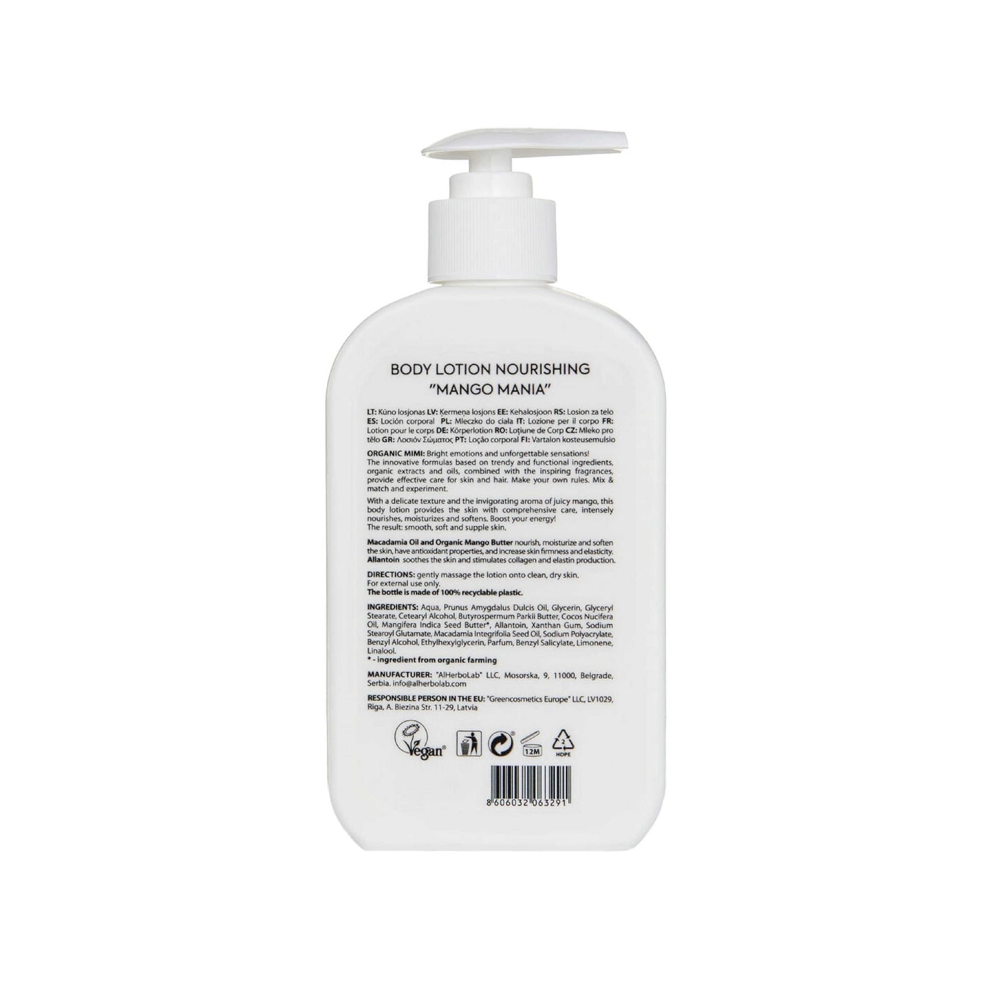 Organic Mimi Body Lotion Mango Mania 300 ml