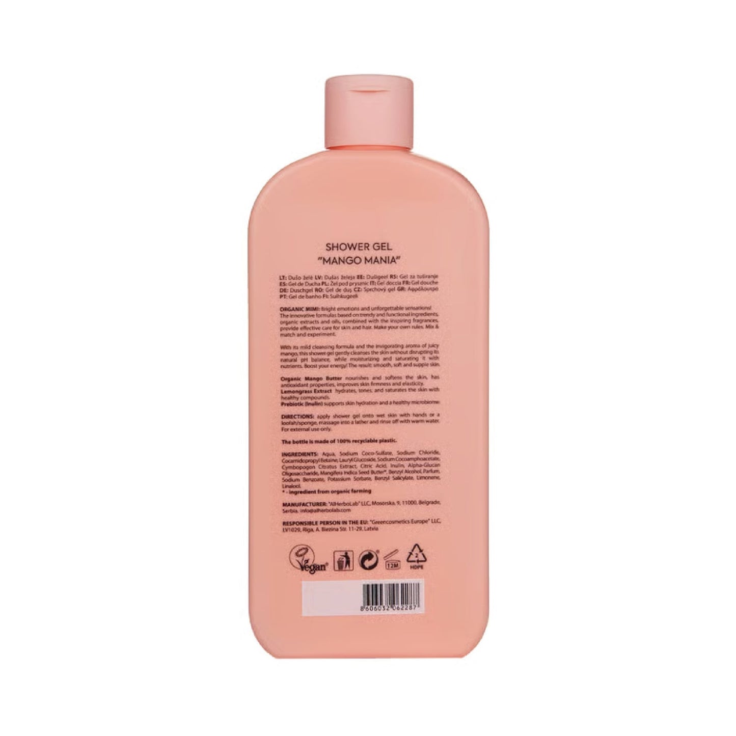 Organic Mimi Shower Gel Mango Mania 400 ml